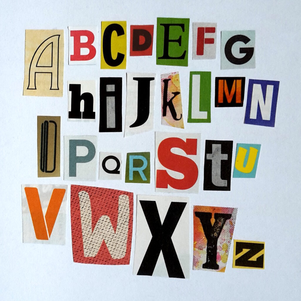 Ransom note.